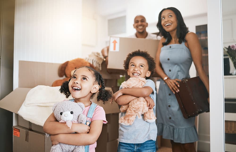 Family supported through Housing First
